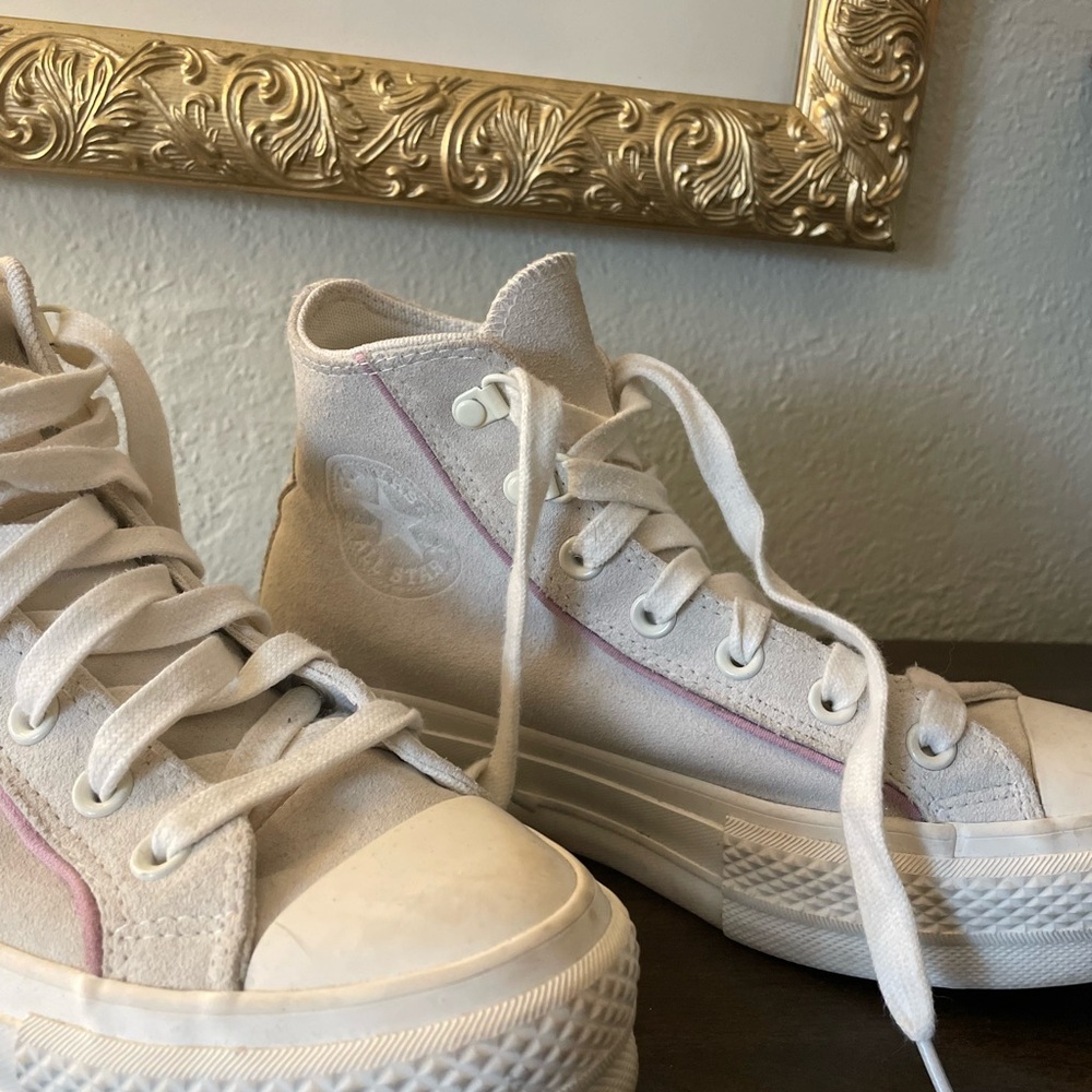 Off white platform high top converse